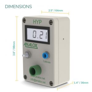 HYP Partial Pressure O2 Analyzer - Dimensions
